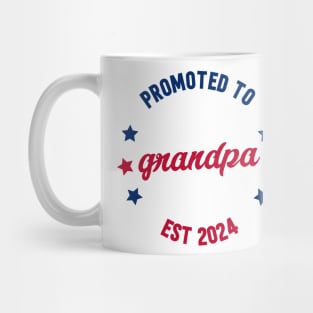 promoted to grandpa est 2024 Mug